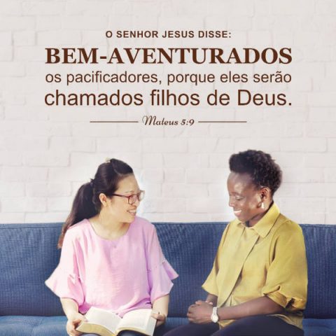 Evangelho (Mateus 5:9)O Senhor Jesus disse:“Bem-aventurados os pacificadores, porque eles serão chamados filhos de Deus”