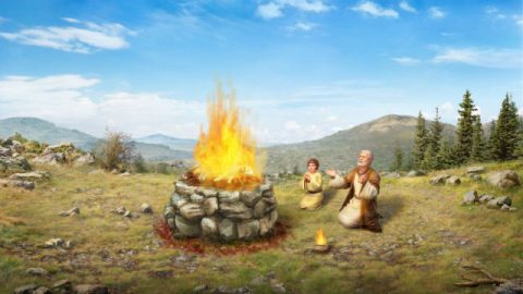 Abraão oferece Isaque