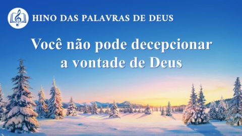 Você não pode decepcionar a vontade de Deus